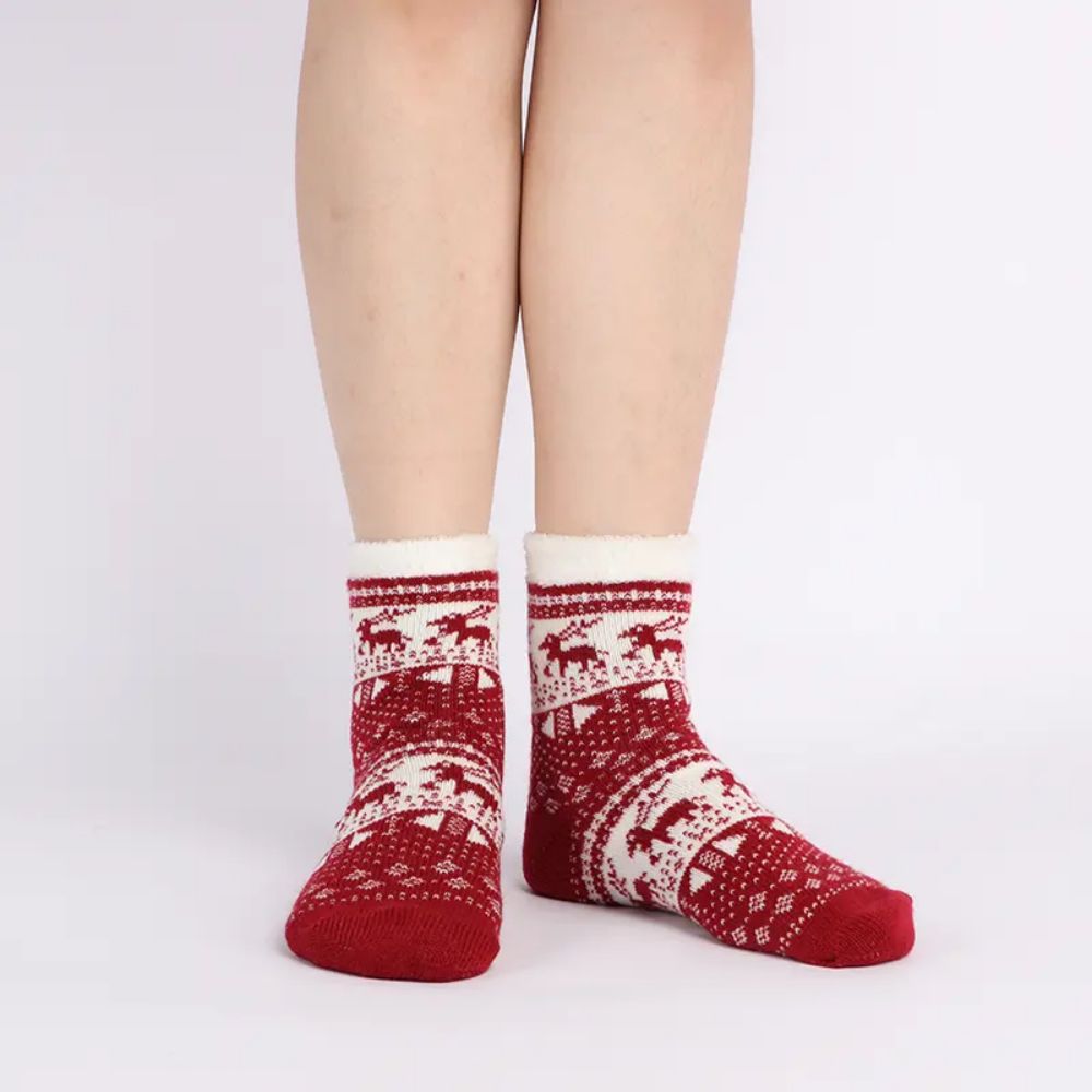 Non Skid Christmas Socks