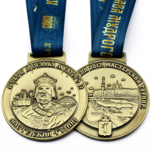 Custom Metal Cowtown Marathon Race -Medaille