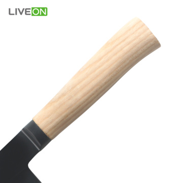 Ash Wood Handle Santoku Knife Set