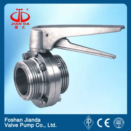 sanitary threaded butterfly valve