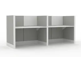 Aluminum partition 4 seat office cubicle workstation