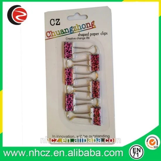 19MM Red Leopard Printing Clips