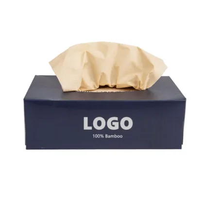 Bamboo Fiber Tissue Paper Cube Box Facial Tissue