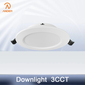 Downlight LED circular de temperatura de color ajustable
