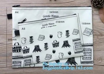 Canvas Pencil Stationery Case Zipper Lock Pencil Bag, stationery students pencil bag