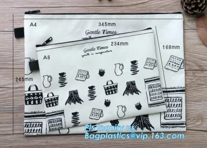 Canvas Pencil Stationery Case Zipper Lock Pencil Bag, stationery students pencil bag