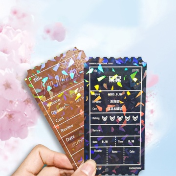 2023 benutzerdefinierte Doppel-Seite Hologrammpapierkarten für KPOP-Slogans und Event-Postkarten