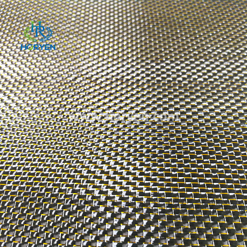 Gold glitter hybrid tela fibra de carbono