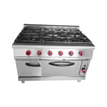 Six-Head Cabinet Type Commercial Rice Cooking Machine with 6 Burners