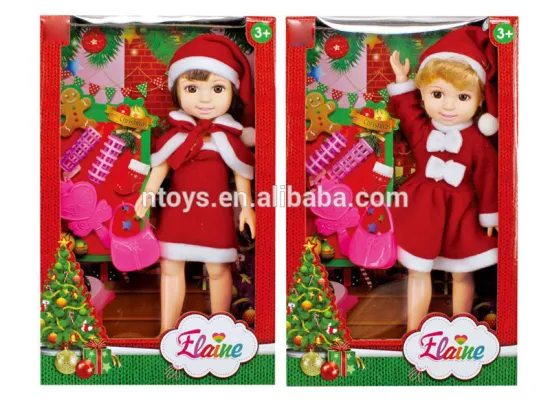 14'' ELAINE Christmas doll dress up games for girls celebrate Christmas dress 6972905