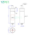 1.0UF metallized polypropylene film capacitor