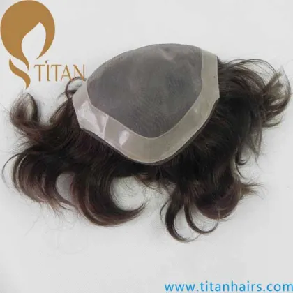 Wholesale indian remy hair toupee,hair pieces,Men's Toupee