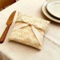 Scatola da tè in bambù intrecciata a mano per conservare il tè