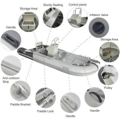 TOURUS Aluminum Rib Boat: Factory Wholesale Pontoon Skiff with Center Console for Fishing