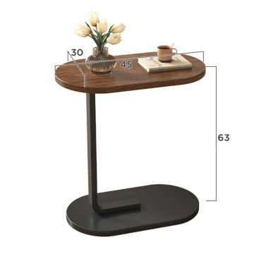 Minimalist Balcony Sofa Side Space-Saving Movable Coffee Table