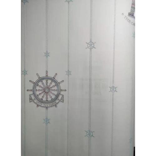 Papel de parede de design de barco para decoração de quarto de crianças