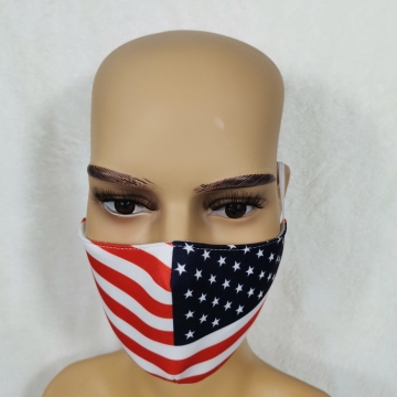 Costom Design USA Flag Face Cover