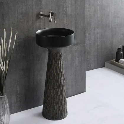 Customized Ceramic Wash Basin Bathroom Sinks for Family Apartments