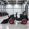 500kg LiFePO4 Pil Elektrikli Lastik Tekerlekli Yükleyici 4WD