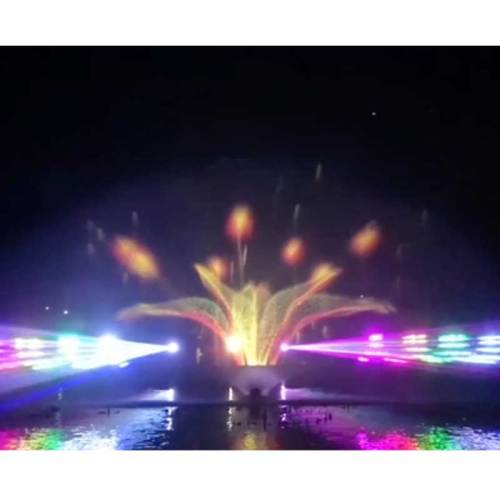 Custom Beautiful Fountains New design Water Screen Film Show with laser Supplier