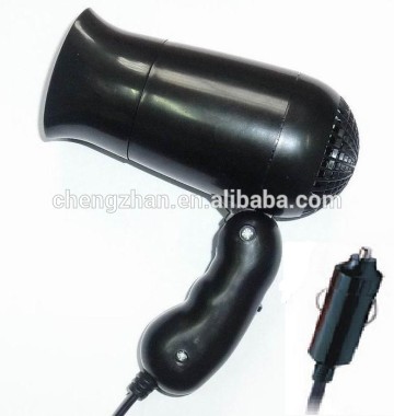 Mini Folding Travel Hair Dryer/12V Travel Blow Dryer/ Foldable Travel Dryer In Car Use