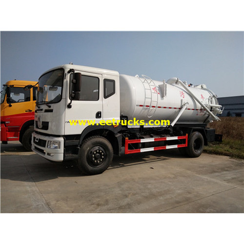 11000L 180HP Excrement Suction Tanker Trucks