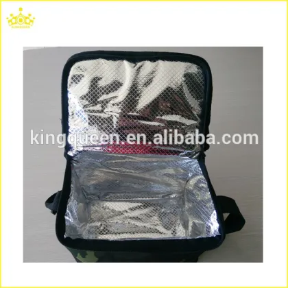 Simple design lightweight camouflage lunch cooler bag