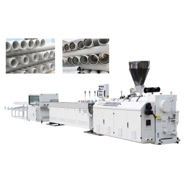 Ligne d'extrusion de tuyaux en PVC en plastique avec machine à douille