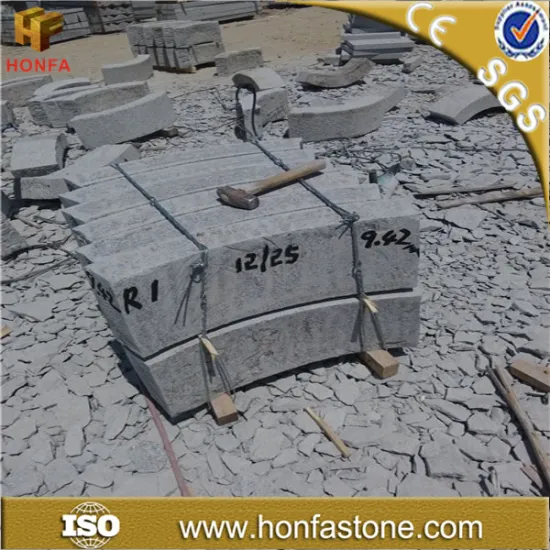 China factory wholesale price G341 grey granite curved paving stone