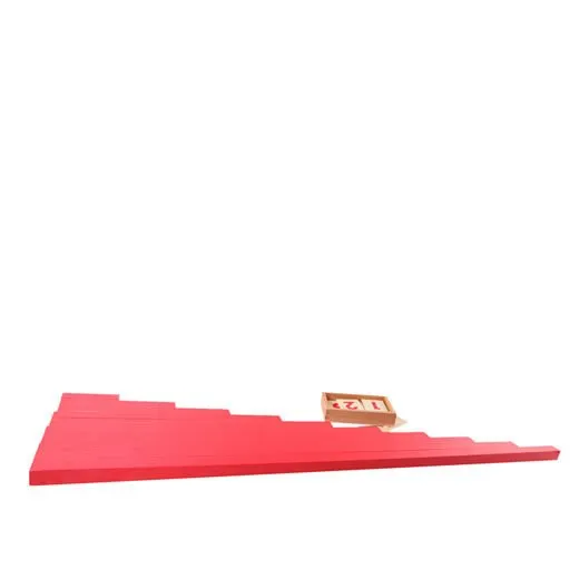 Wooden Educational Toys: Long Red Montessori MDF Montessori Materials in China