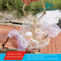 Caixas de doces em acrílico transparente para displays de presentes de casamento