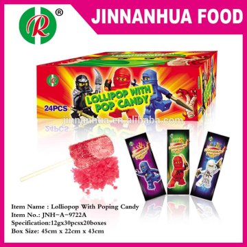 ice cream lollipop with popping candy