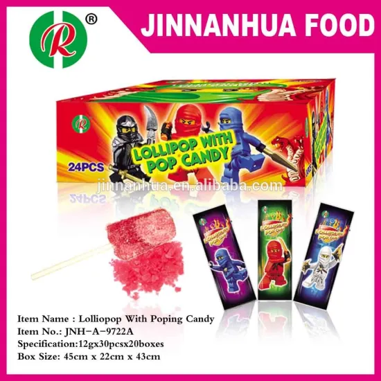 ice cream lollipop with popping candy