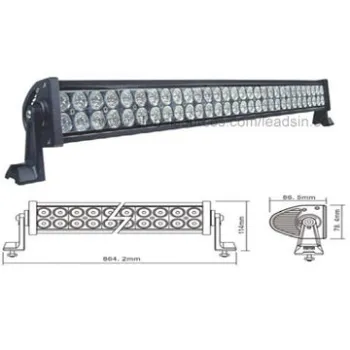 LED Work Light Bar with PMMA Lens, Aluminum Alloy Waterproof IP67 180W