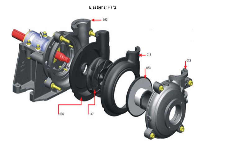 construction drawing of rubber parts