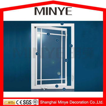 PVC SWING WINDOW AND DOOR /EXTRUDED PVC PROFILE WINDOW/CHEAP PRICE PLASTIC UPVC WINDOWS