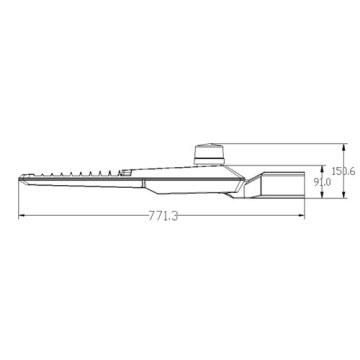 LEDER Highway Used 100W Flat LED Street Light