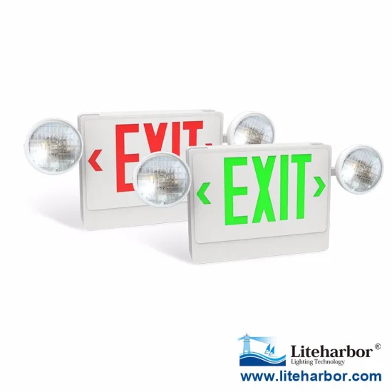 Single Face Configuration Exit & Emergency Light Combo