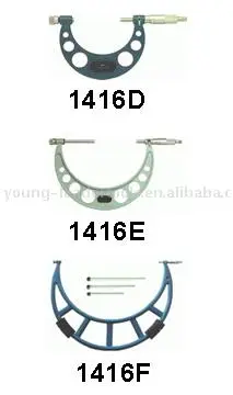 Micrometers with interchangeable anvils
