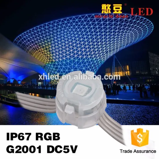 20mm RGB pixel led IP67 waterproof 1 chip led 5050smd 5VDC 30000h lifespan pixel led