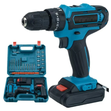 21V Li-ion Battery Rechargeable Portable Cordless Drill Set