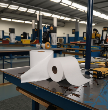 Carta industriale monouso Spunlace in tessuto non tessuto Jumbo Roll