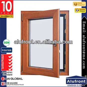 Aluminium with Wood Cladding Hinges Windows with Germany Hardware