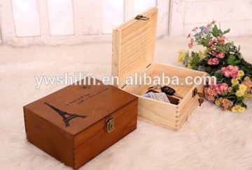 wooden boxes with lids