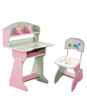 wooden Student desk and chair