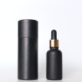 1oz mot Matte qora shisha tomchi paketlari