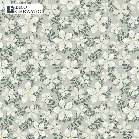Ceramic Tile Pattern Flower Art Design 600X1200 EBH126005 for Bathroom and Kitchen