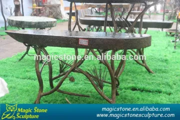 hot new products for 2015 granite round stone top dining tables