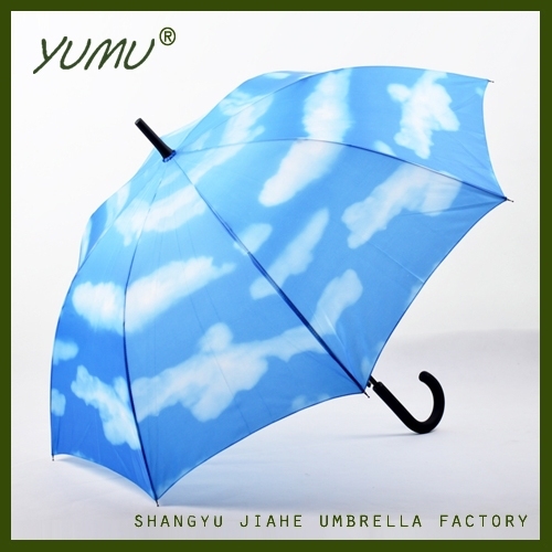 23" Blue Sky and Cloud Printing Umbrella, Offset Printing Umbrella