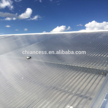 Clear Greenhouse roofs with Plastic PC Polycarbonate roofing hollow sheets